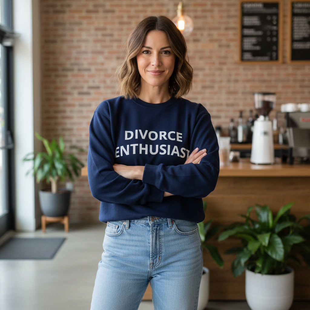 Relaxed fit knitted crew neck sweater